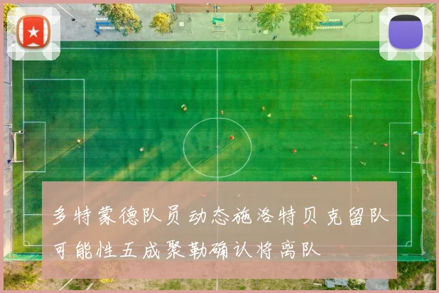 多特蒙德队员动态施洛特贝克留队可能性五成聚勒确认将离队